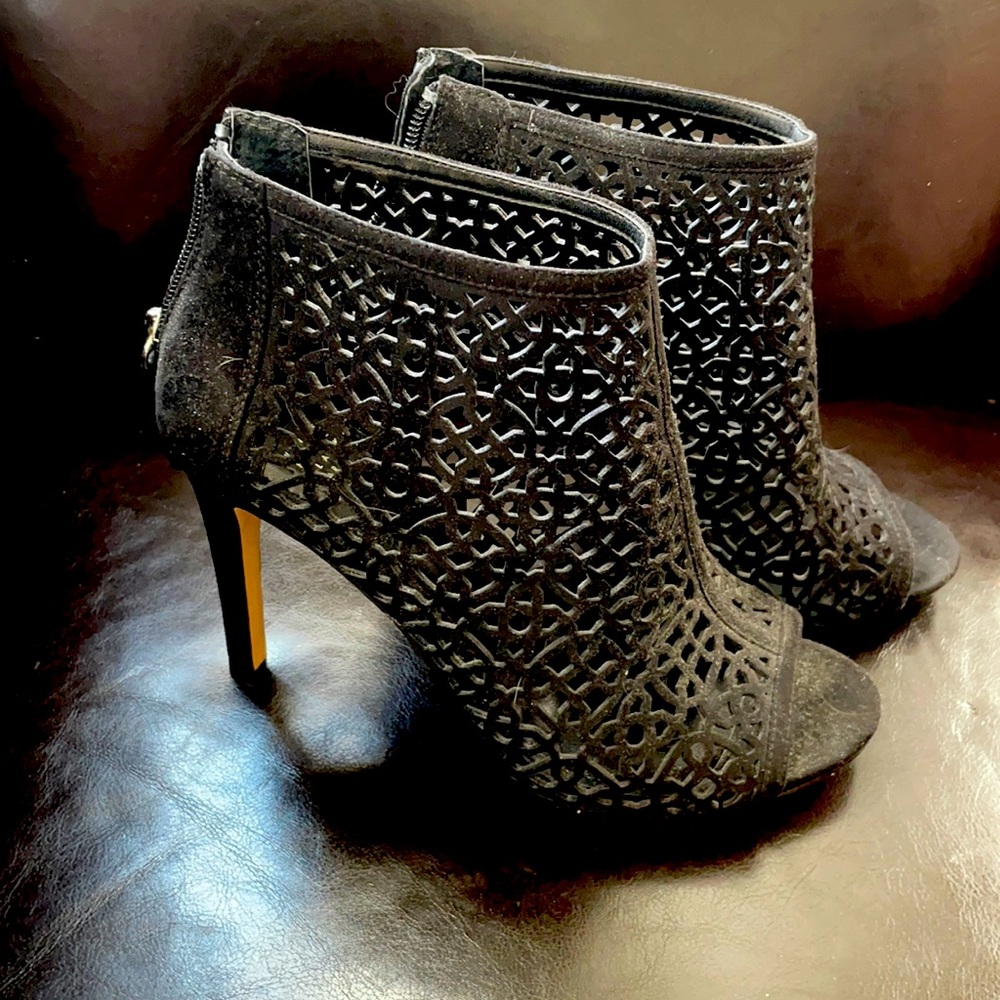Black Suede Booties
